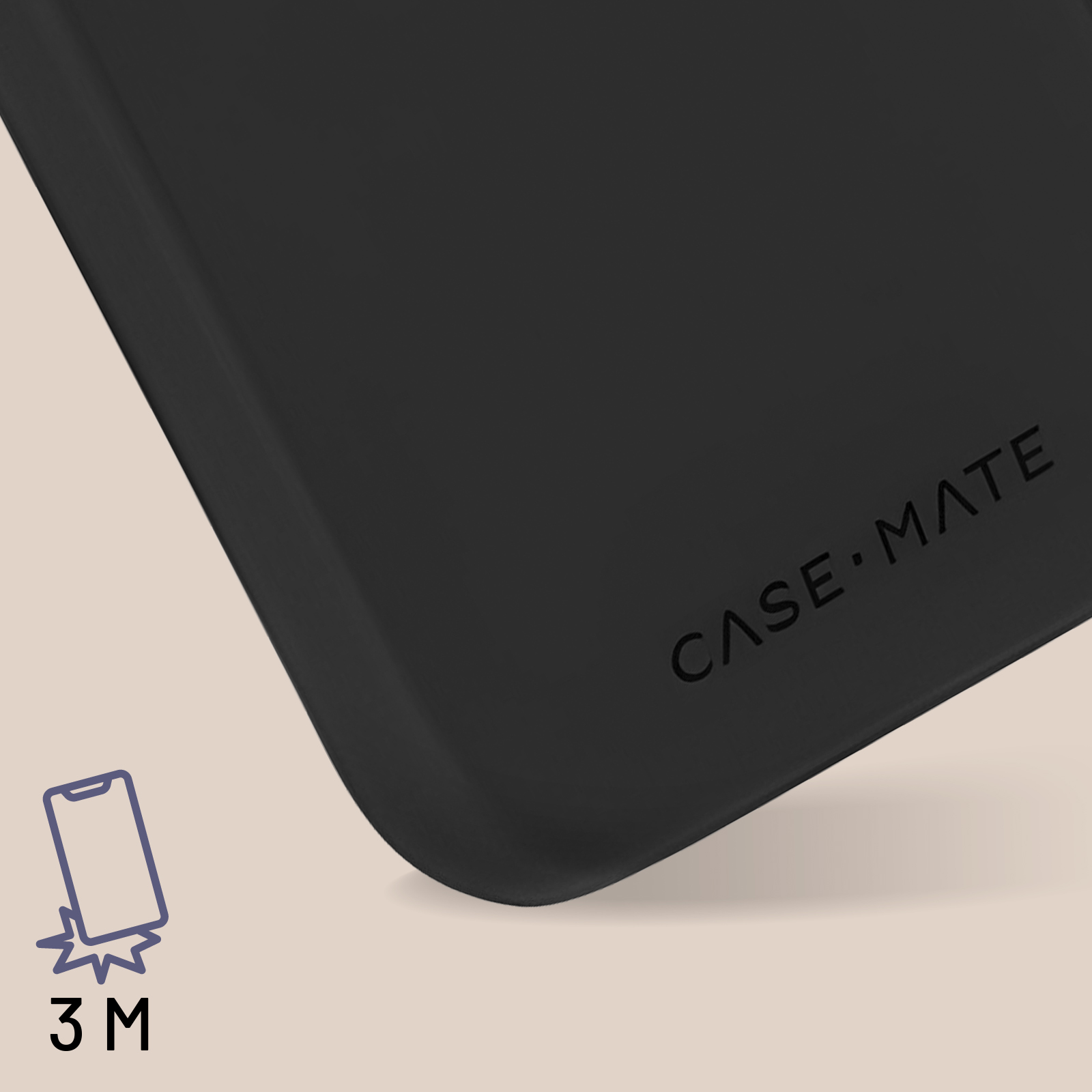 + CASE-MATE Series, MagSafe CM051438, 15 Cover Folie Backcover, Apple, Schwarz Pro, iPhone