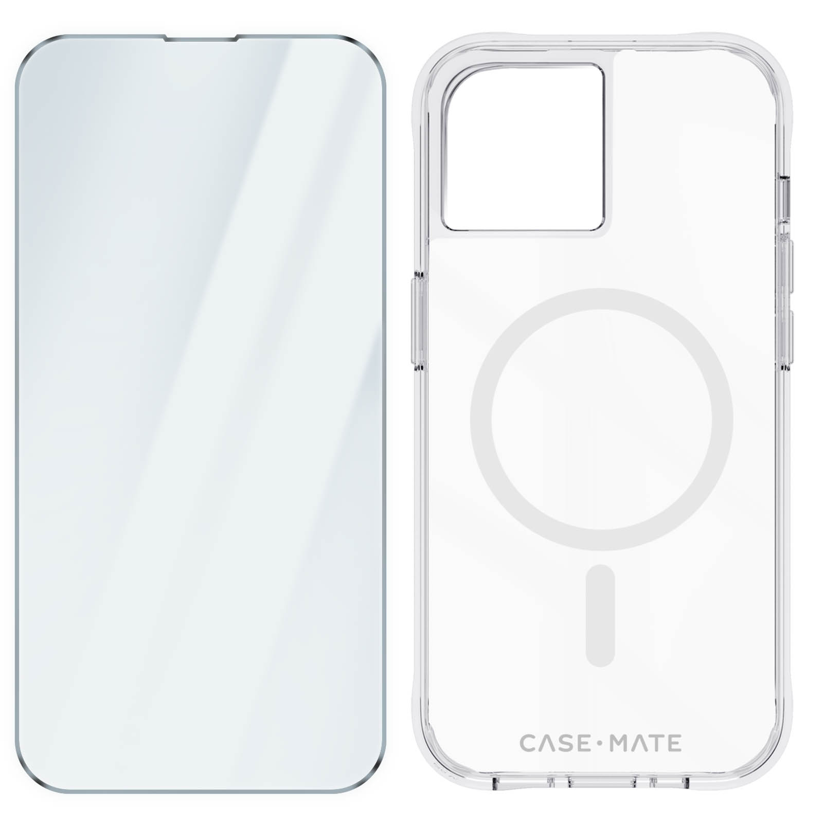 Cover Folie Backcover, + iPhone CM051342, 15, CASE-MATE MagSafe Series, Apple, Transparent