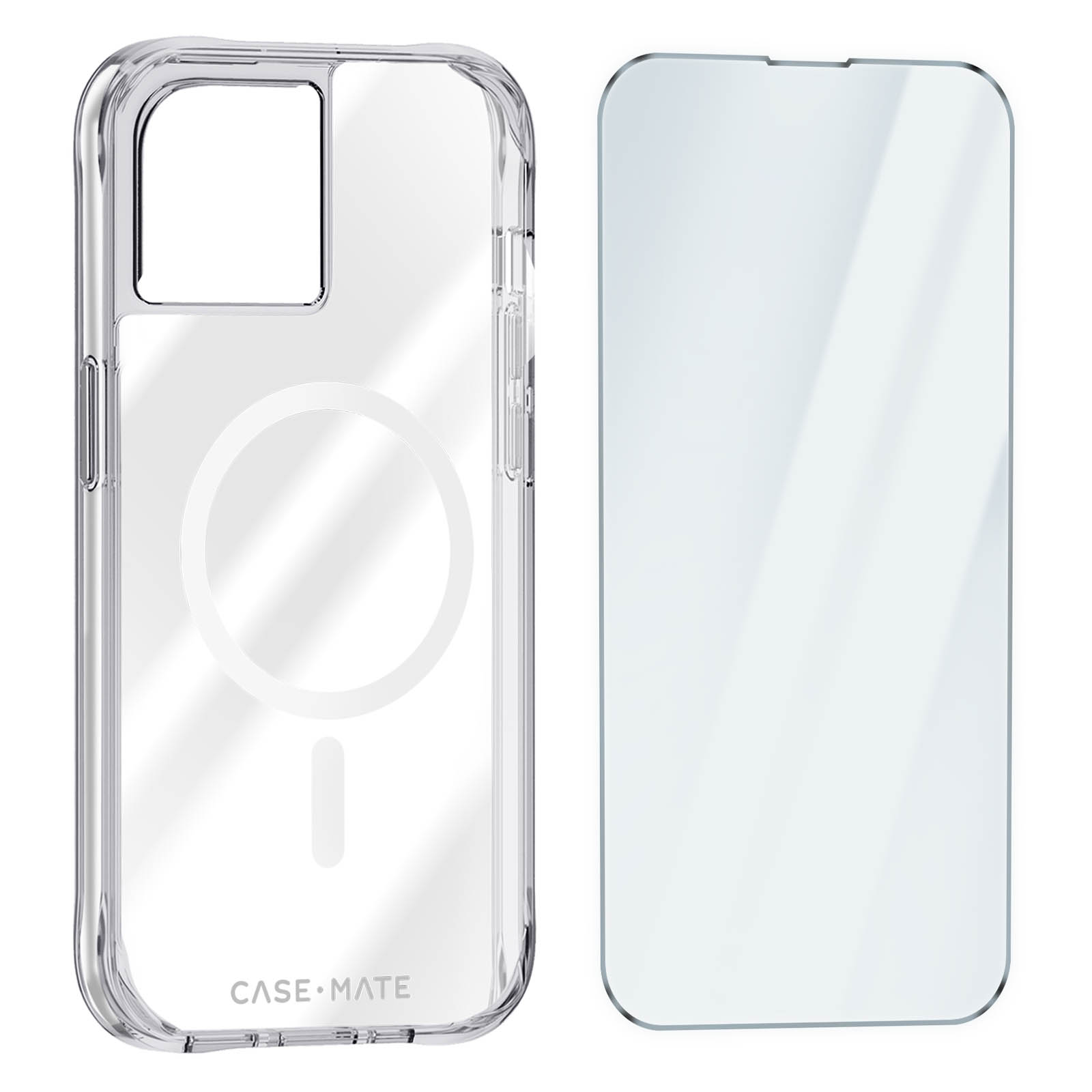 CASE-MATE CM051342, MagSafe Cover + Folie Series, Apple, iPhone Transparent 15, Backcover