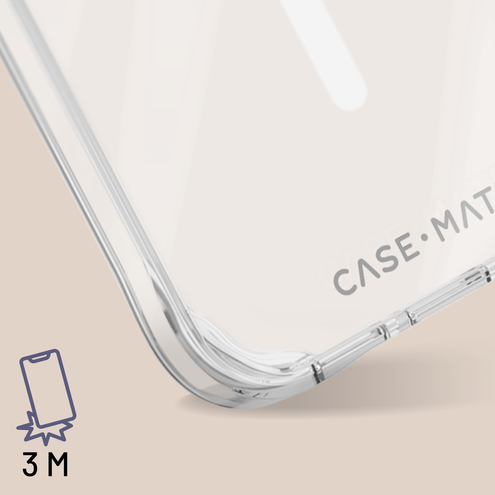 CASE-MATE CM051342, MagSafe Cover + Folie Series, Apple, iPhone Transparent 15, Backcover