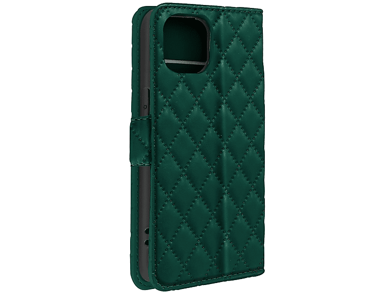 AVIZAR Geo Collection Wallet Case Series, Bookcover, Apple, iPhone 15, Dunkelgrün