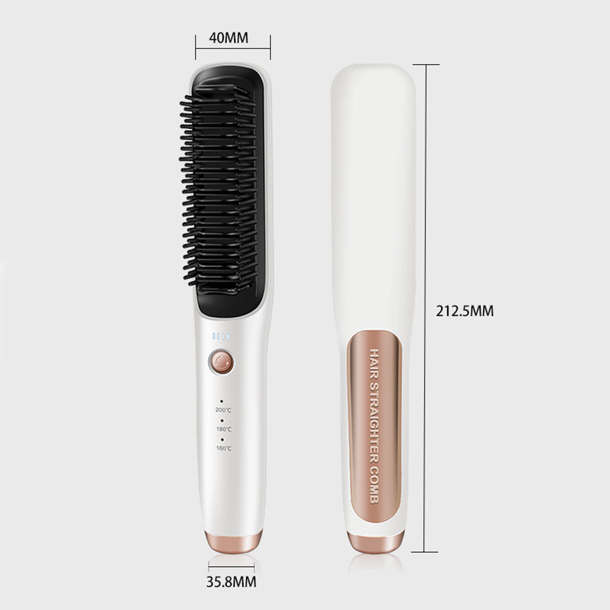 SHAOKE und Temperaturstufen: Lockenstab intelligente Haarglätter Haarglätter, 3 USB-Wiederaufladbarer Temperaturregelung