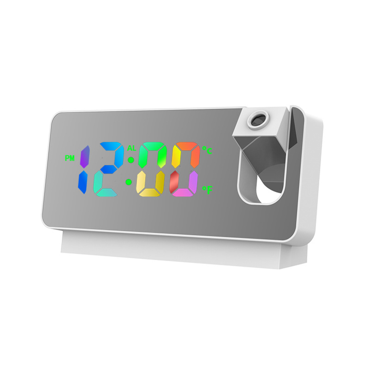 RANRAO Projektionswecker Digital - LED Wecker Mit Temperaturanzeige