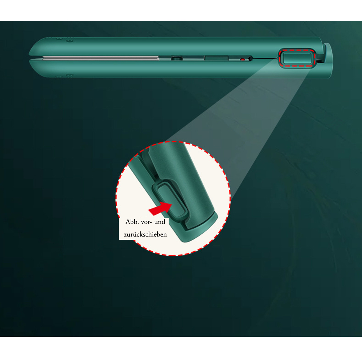 SHAOKE Kleines Power-Curling-Eisen mit USB-Schnittstelle Glätteisen, Temperaturstufen: Turmalin-Keramik aus 1