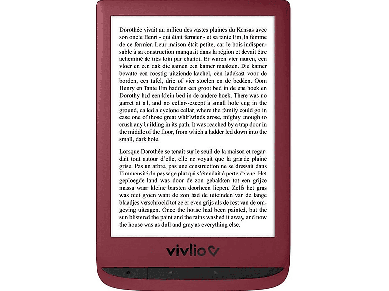 UNIVERSAL Touch Lux 5  8 GB E-Reader Rot