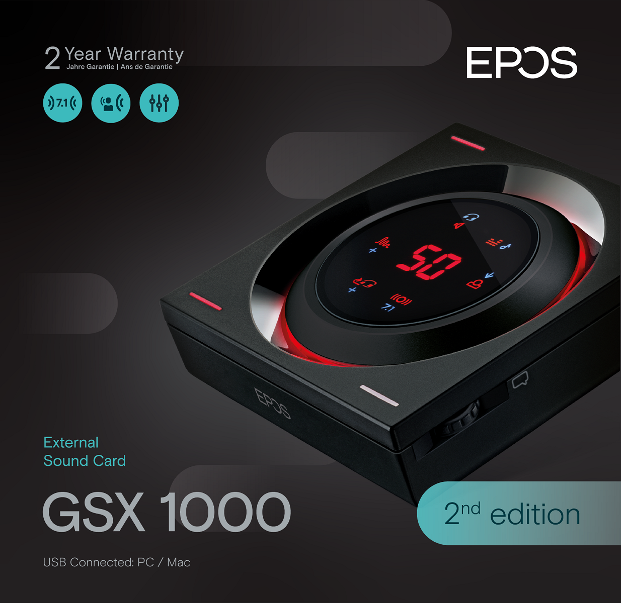EPOS GSX 2nd edition, 1000 Audioverstärker