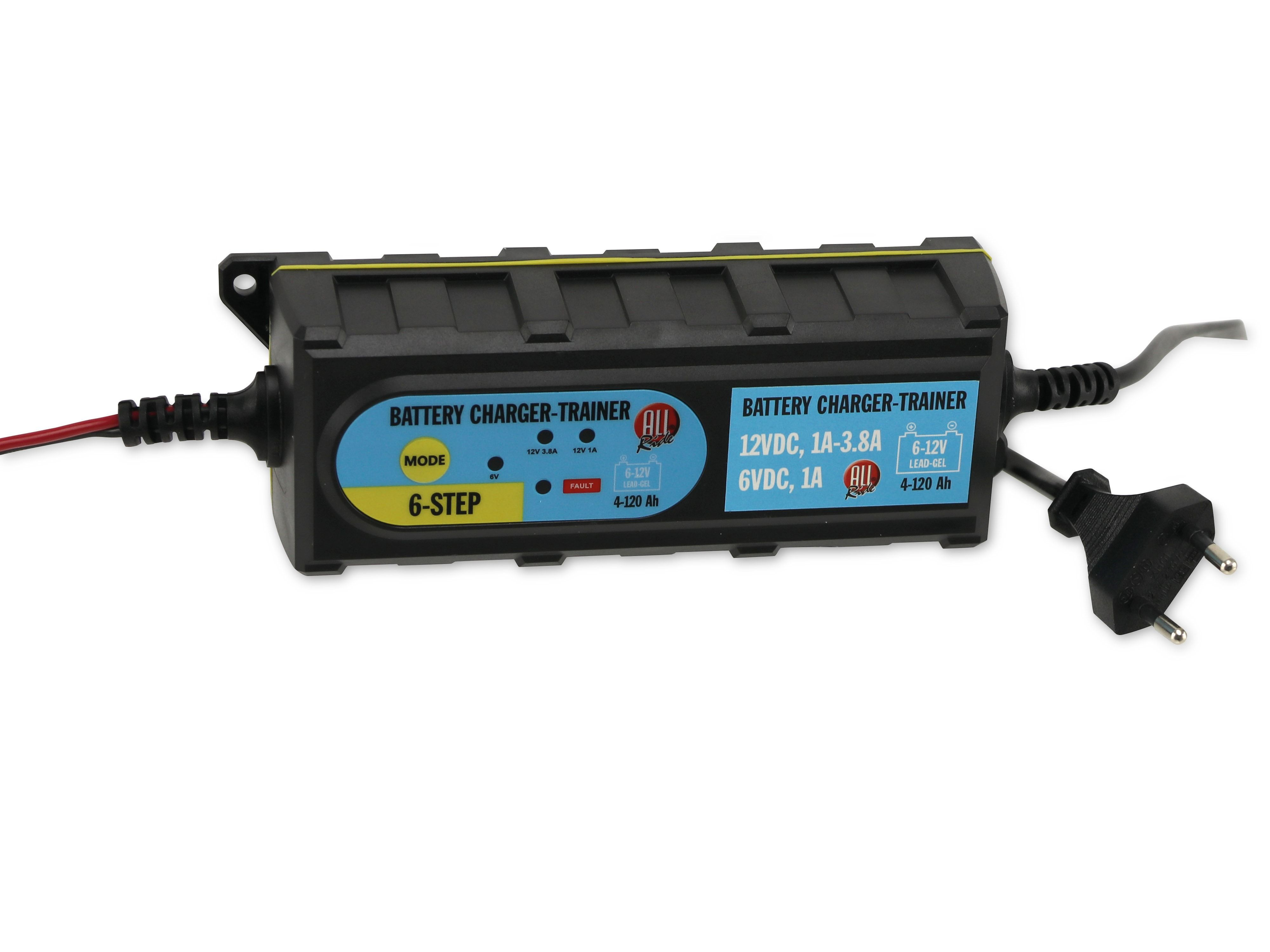Batterieladegerät, schwarz A RIDE 6/12V, ALL 1/3,8 Batterieladegerät,