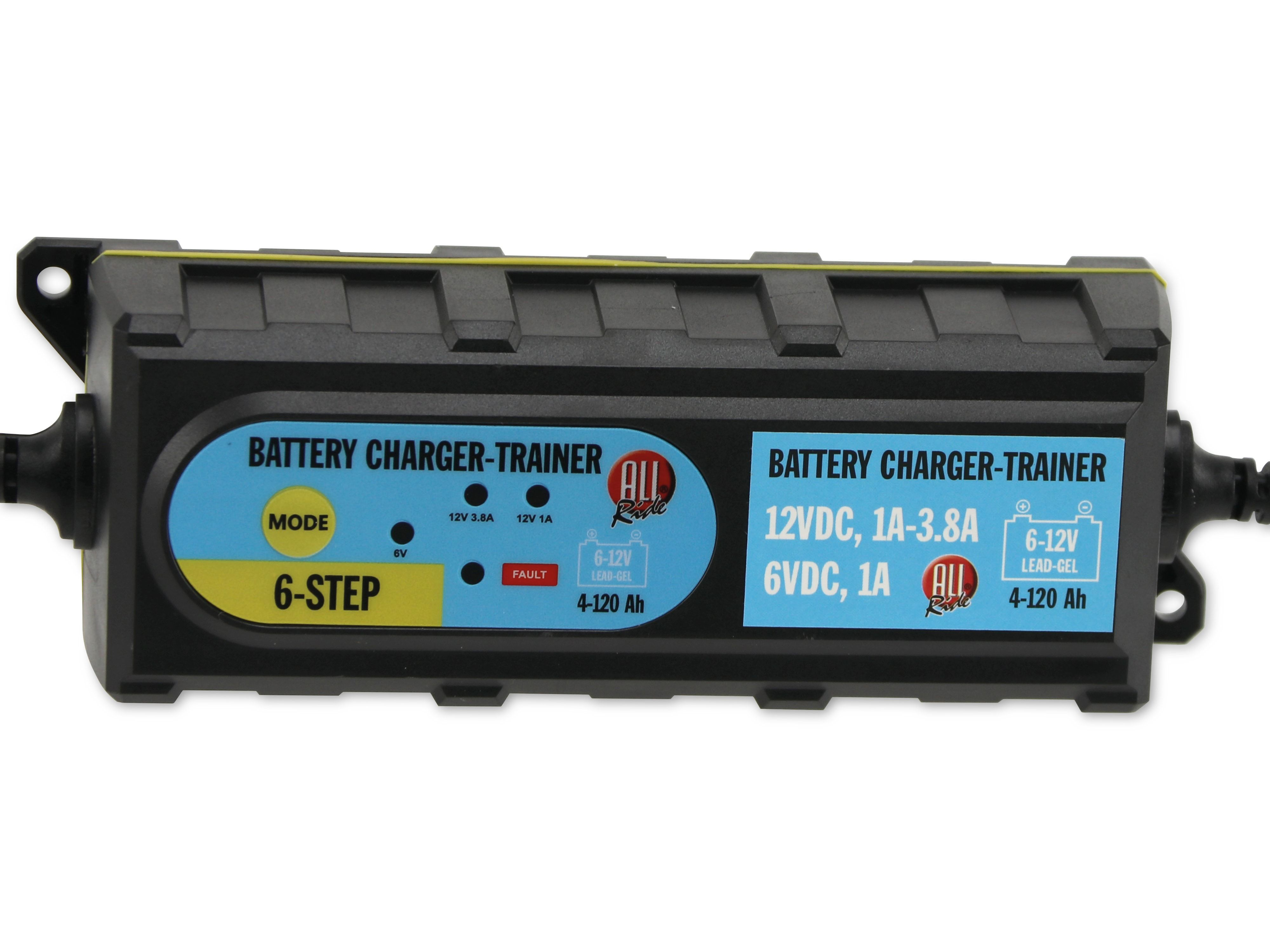 Batterieladegerät, schwarz A RIDE 6/12V, ALL 1/3,8 Batterieladegerät,