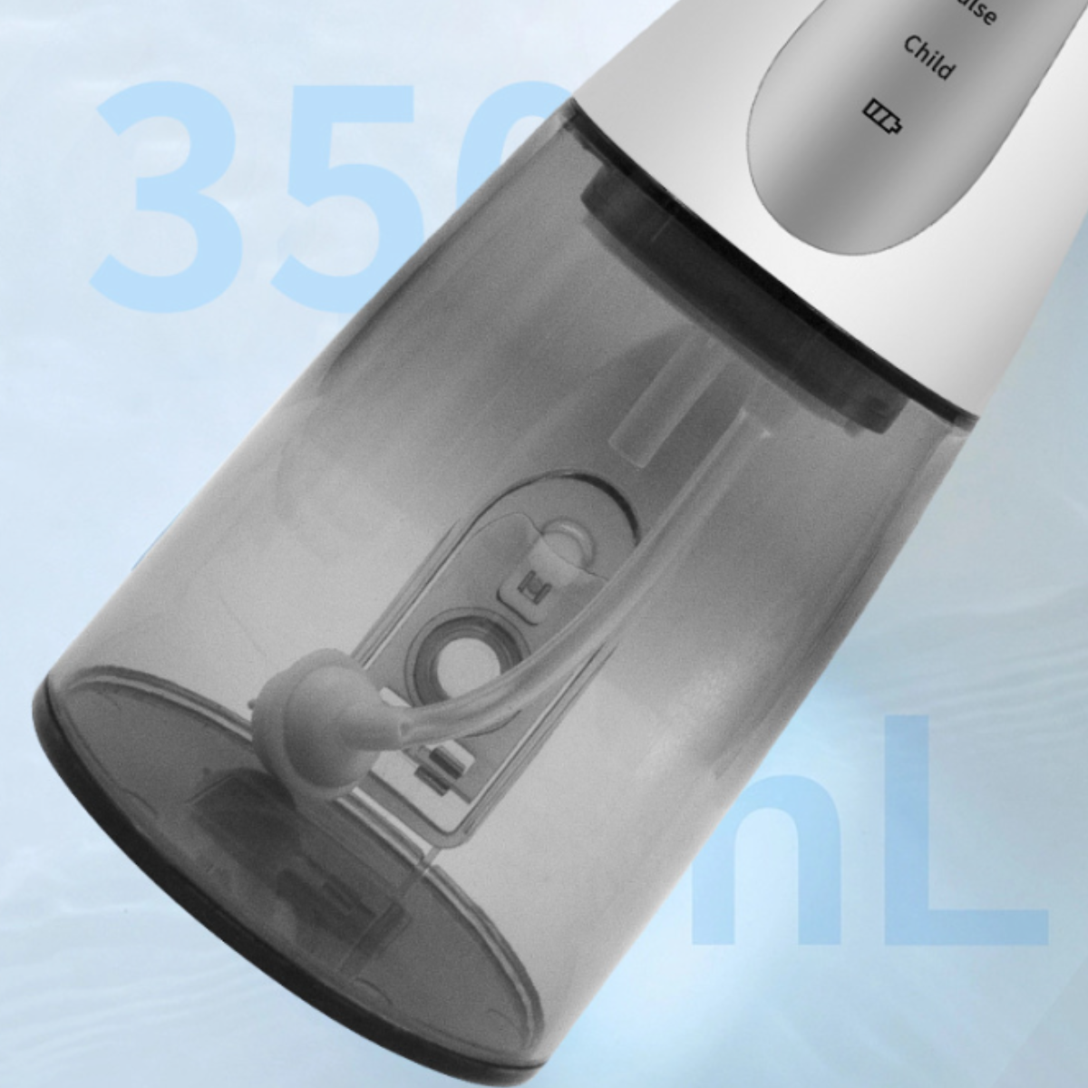 360° IPX7 Multifunktional, Zahnseide: Düse Zahnspüler Wasserdicht, Elektrische Grau Drehbare Langlebig, UWOT