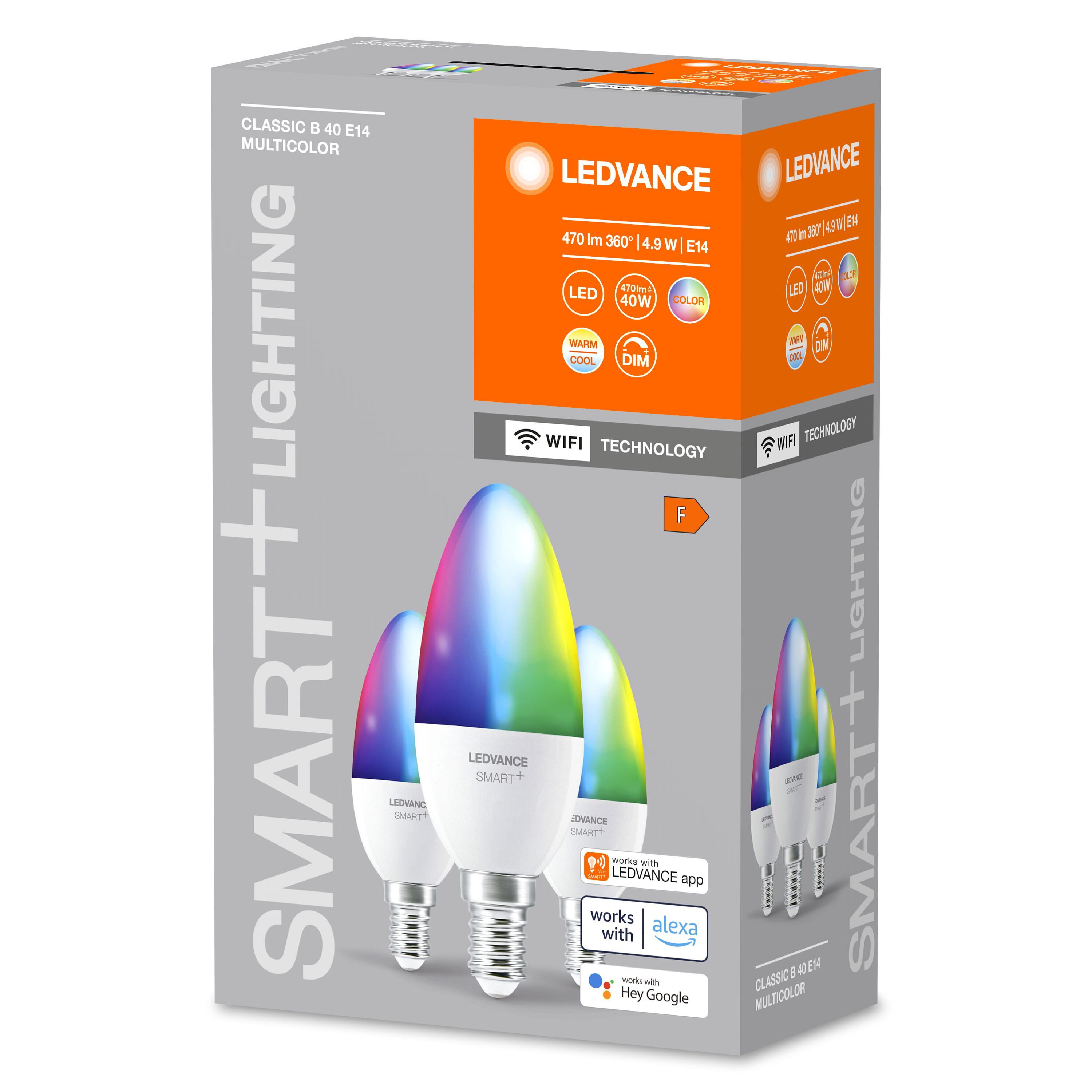 LEDVANCE SMART+ LED Smarte RGBW Lampe Multicolour Candle WiFi