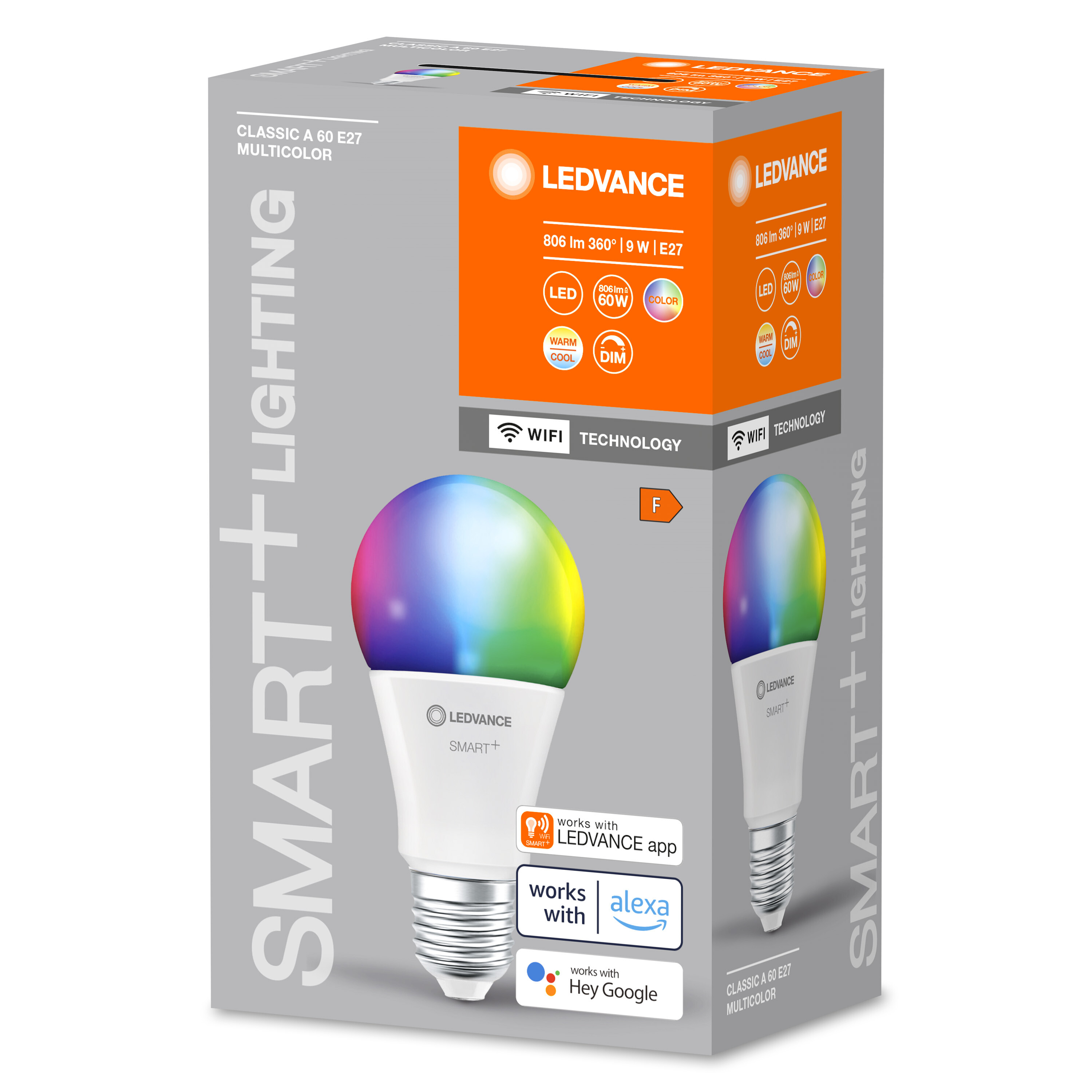Lampe LED Classic RGBW LEDVANCE Multicolour WiFi SMART+ Smarte