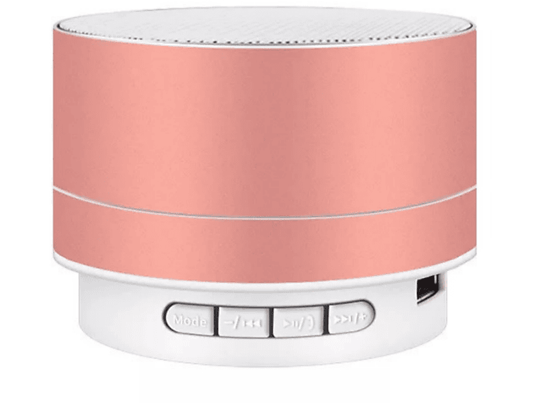 Tragbar Hochwertig 360° Rosa Lautsprecher, Surround-Sound Bluetooth SHAOKE Bluetooth-Lautsprecher - Kompakt
