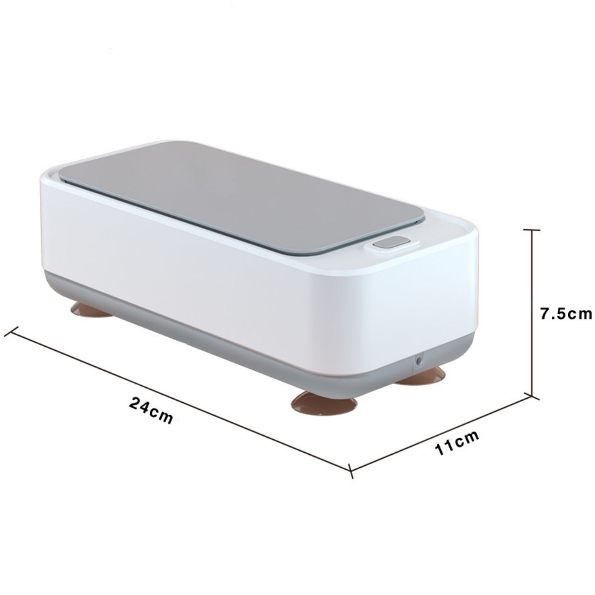 SHAOKE Reinigungsmaschinen - Ultraschalltechnologie Kompakt Weiß Tragbar Ultraschallreinigungsgerät und