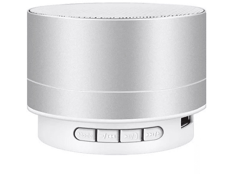 SHAOKE Bluetooth-Lautsprecher - Kompakt  Hochwertig  Tragbar 360° Surround-Sound Bluetooth Lautsprecher, Silber