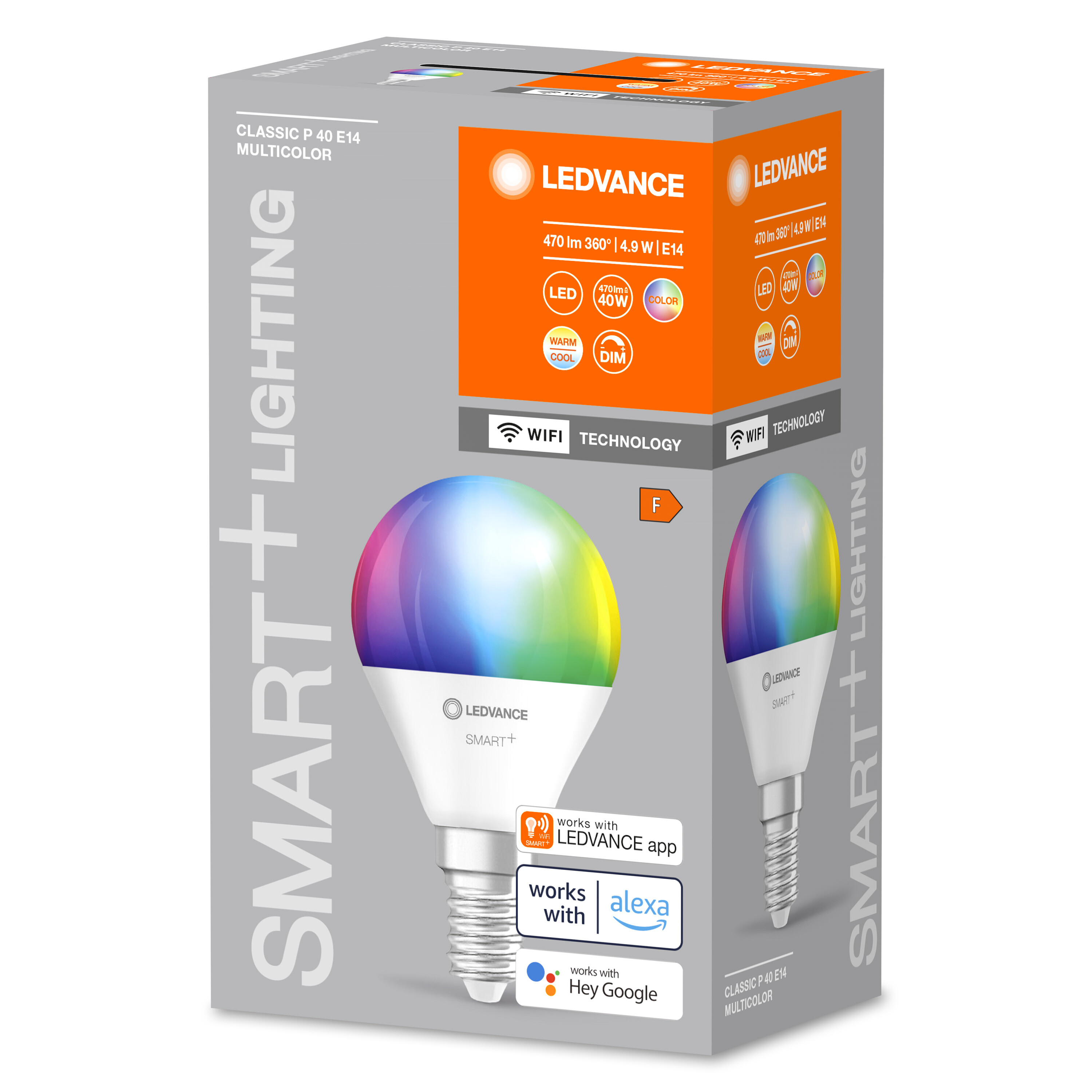 LEDVANCE SMART+ WiFi Mini Bulb Smarte Lampe LED Multicolour RGBW