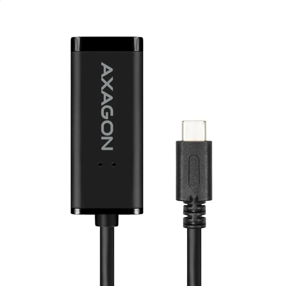 Czarny kabel z tekstem 'AXAGON' i złączem USB-C.