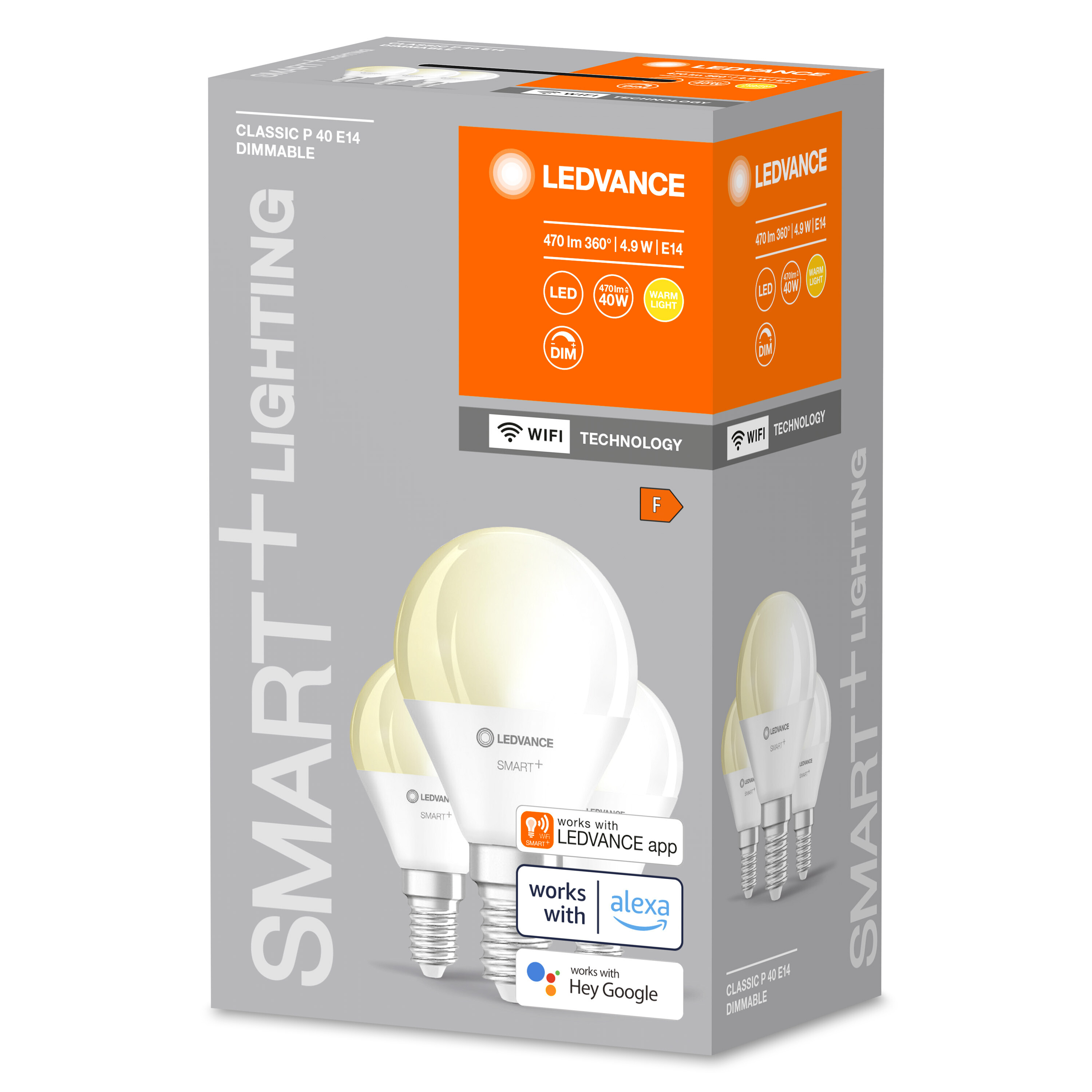 LEDVANCE SMART+ WiFi Mini Bulb LED Dimmable Smarte Warmweiß Lampe