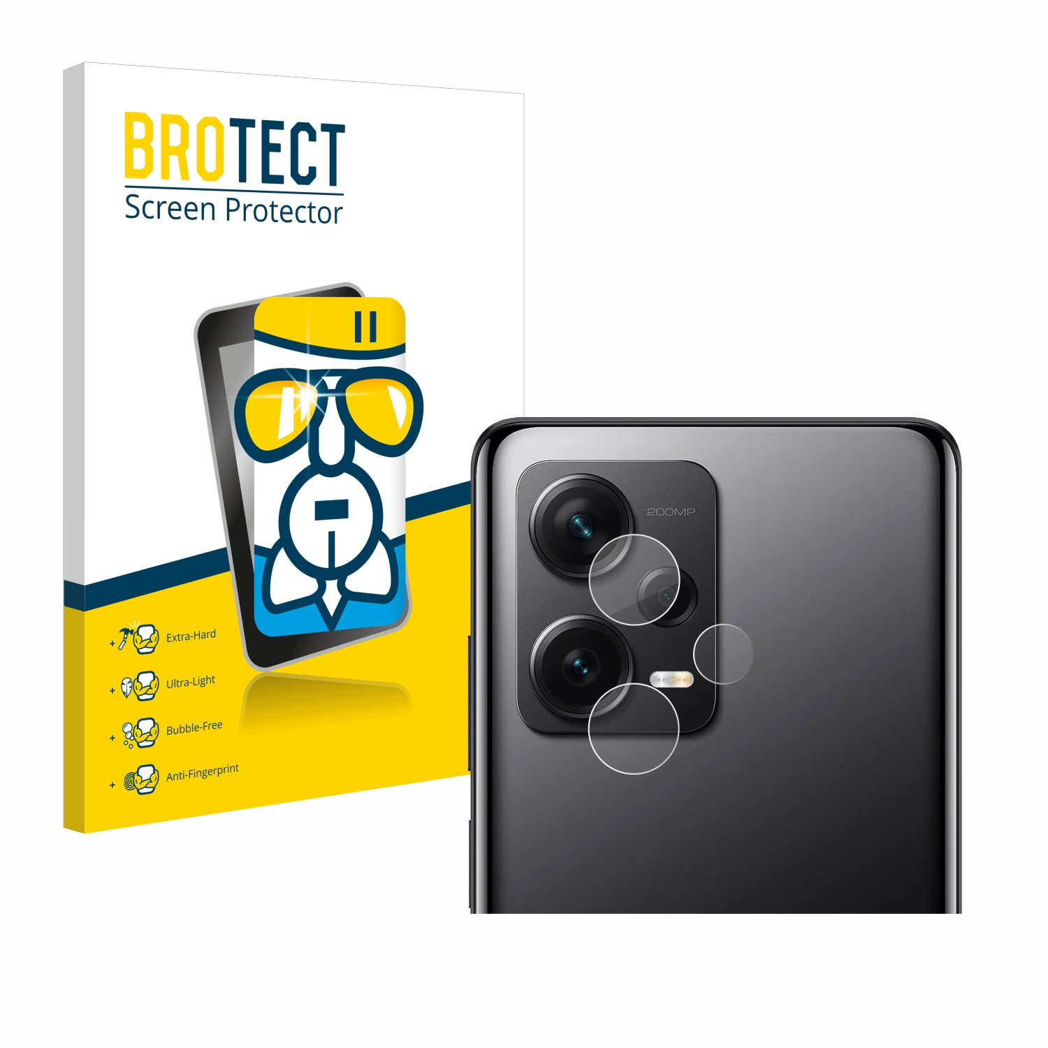 BROTECT Airglass klare Redmi 12 Note Pro+) Schutzfolie(für Xiaomi