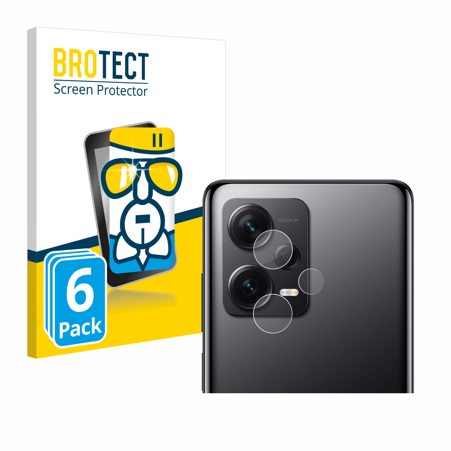 BROTECT 6x Pro+) Note klare 12 Schutzfolie(für Airglass Xiaomi Redmi