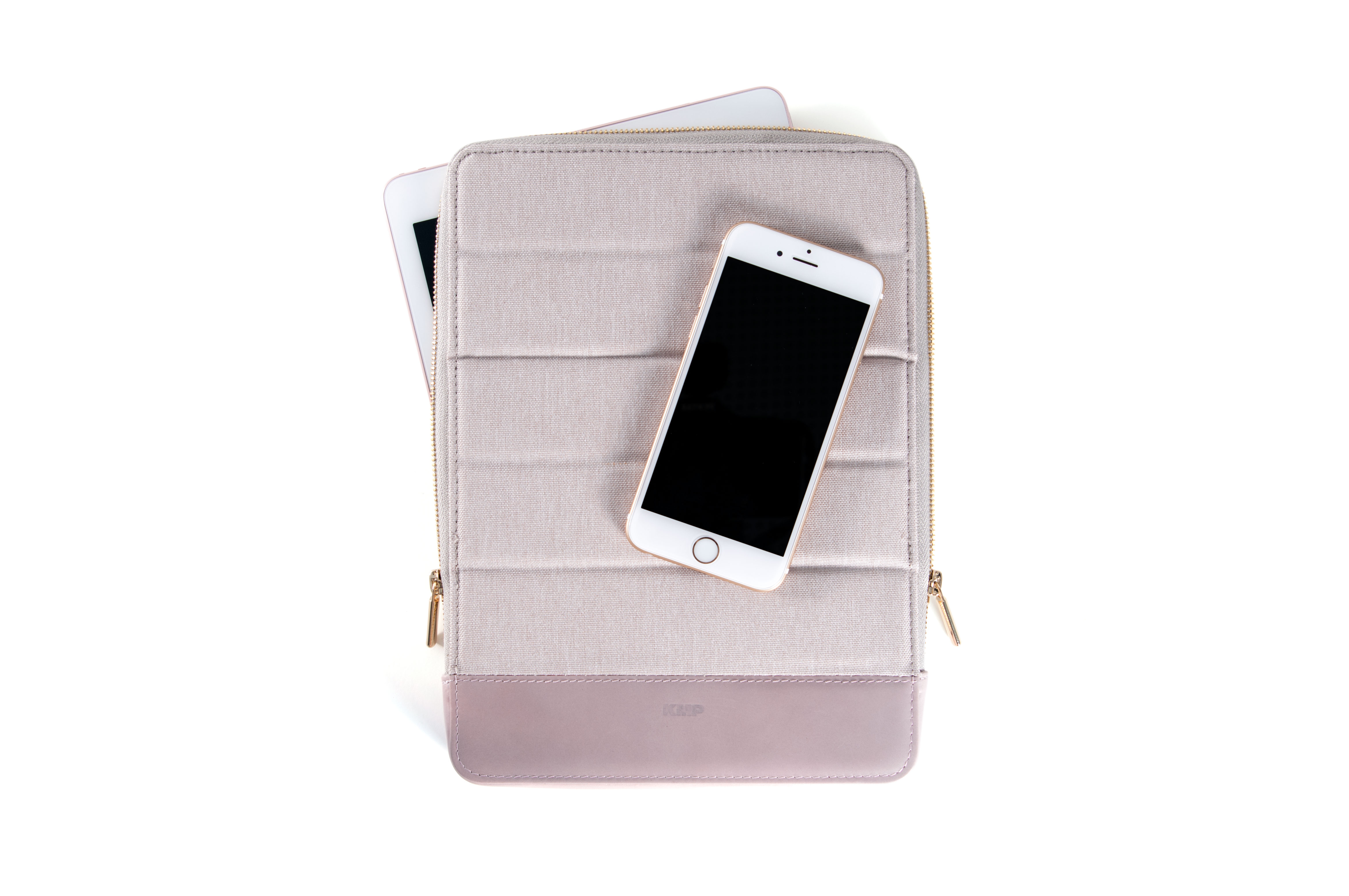 KMP Protective Case, iPad Textil, Gray/Pink 2, Sleeve gray-pink Apple Sleeve 9,7\