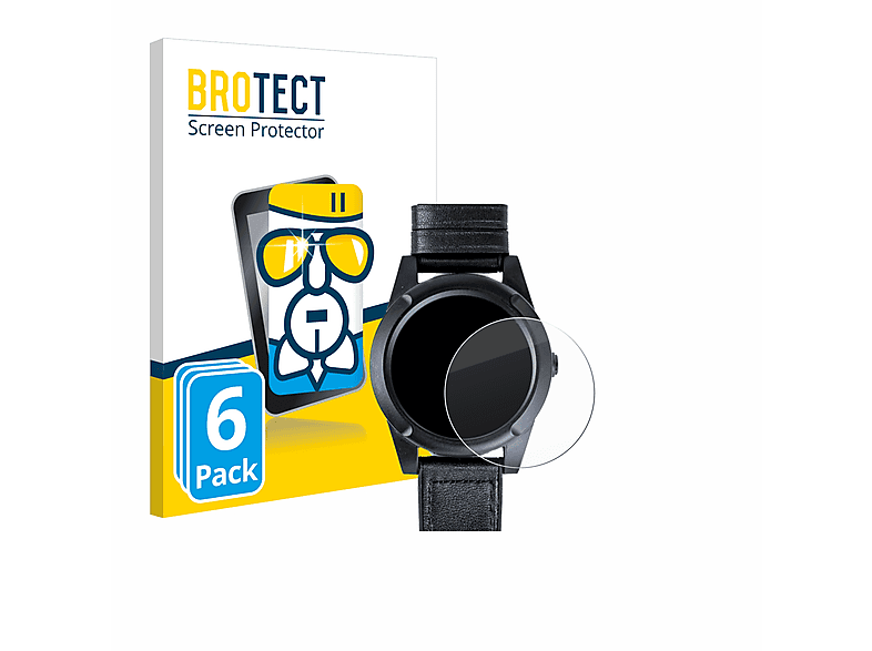 BROTECT 6x Airglass klare Schutzfolie(für mobi-click LifeWatch SW101-5)