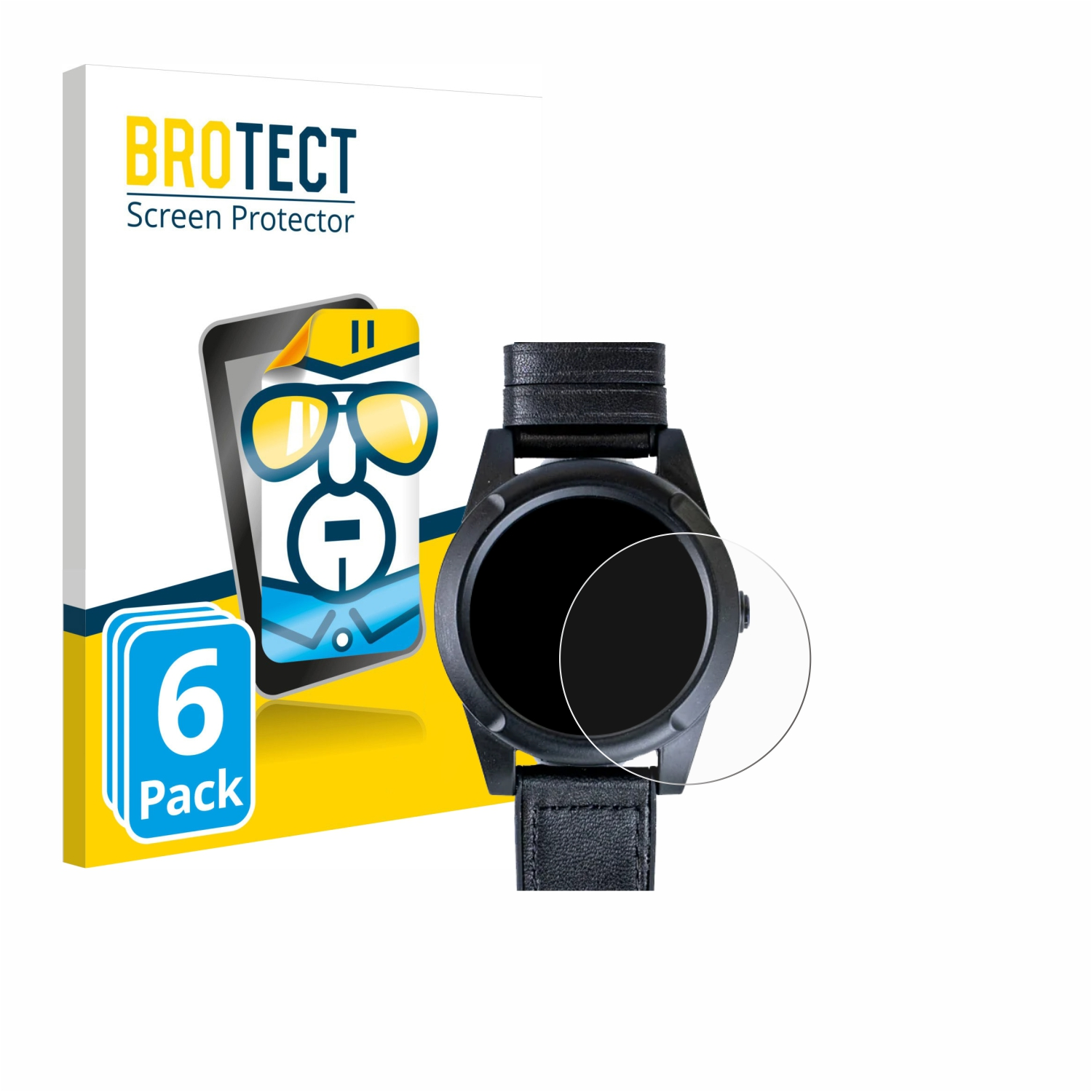 LifeWatch SW101-5) BROTECT mobi-click klare Schutzfolie(für 6x