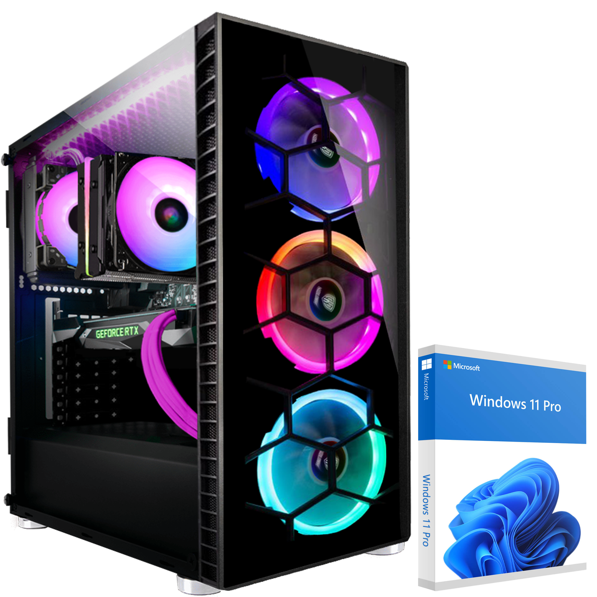 KRAFTPC Intel Core GB i9 GB Gaming mit Pro, Windows Core™ 8 Intel® RTX™ 11 RAM, SSD, Prozessor, PC 11900KF, NVIDIA GeForce 480 4060, 32 i9 GB