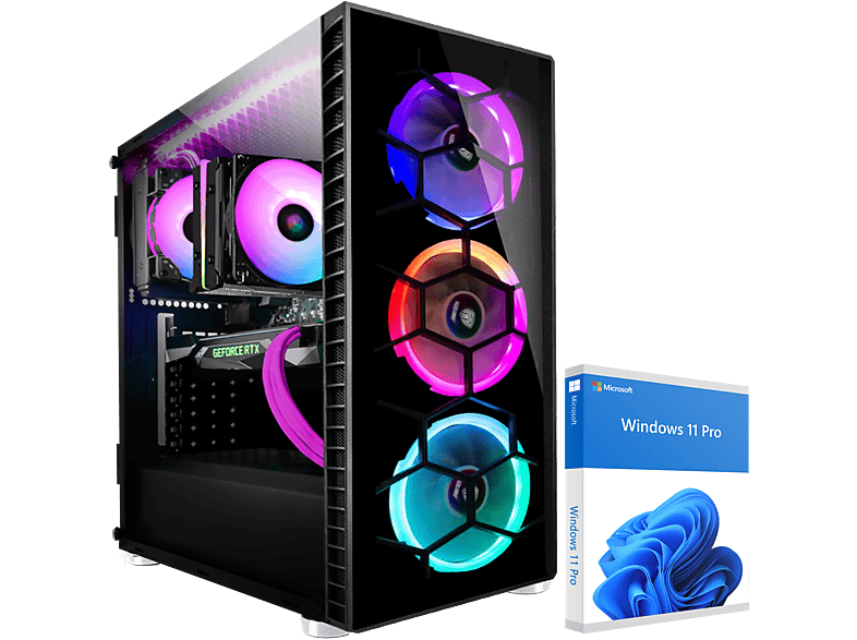 KRAFTPC Intel Core GB i9 GB Gaming mit Pro, Windows Core™ 8 Intel® RTX™ 11 RAM, SSD, Prozessor, PC 11900KF, NVIDIA GeForce 480 4060, 32 i9 GB