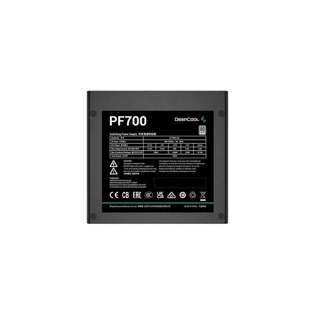 Watt 700 PF700 PC-Netzteil DEEPCOOL