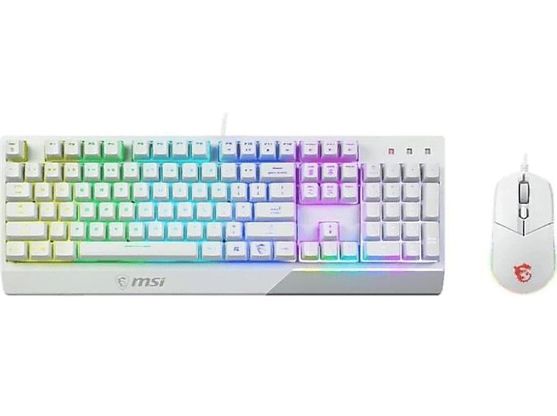 Vigor MSI Combo, GK30 Weiß Tastatur-Maus-Set,