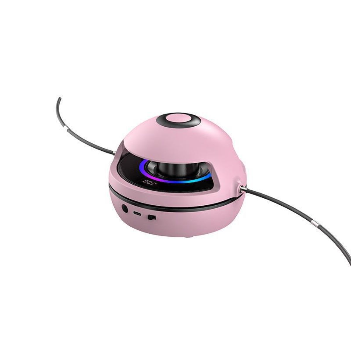 Genauigkeit Fernsteuerung, Springseil, Siebenfarben-Atemlicht, beim Bluetooth Seilspringmaschine, Rosa LACAMAX Zählen
