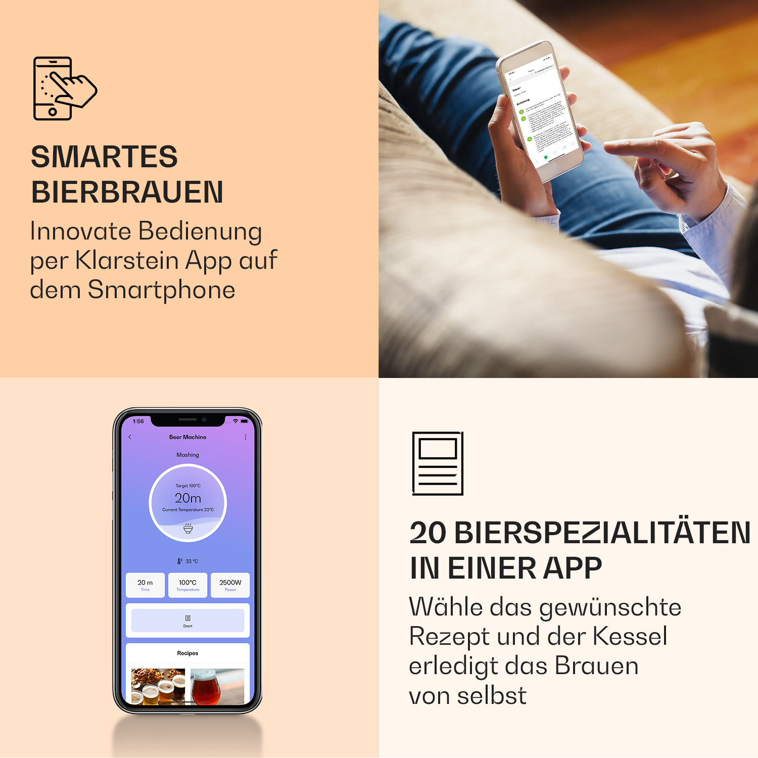 FERMENTATORE PER BIRRA KLARSTEIN Brauheld Smart