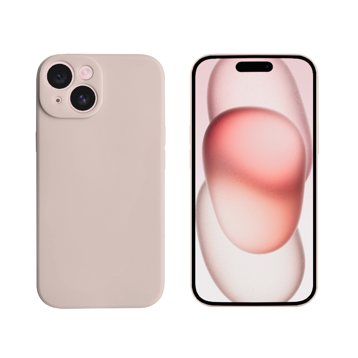 LOBWERK Backcover, 6.7 iPhone Plus Hülle, Rosa Apple, Zoll, 15