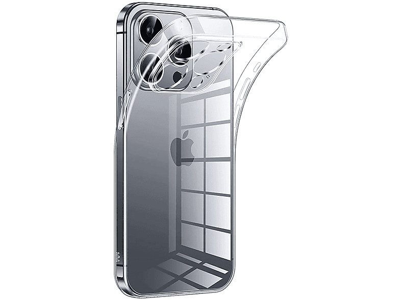 LOBWERK Hülle, Backcover, Apple, iPhone 15 Pro 6.1 Zoll, Transparent
