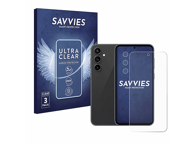 Samsung SAVVIES Galaxy Schutzfolie(für 6x S23 klare FE)