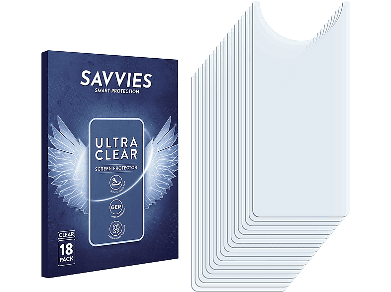 SAVVIES Honor X20 klare Schutzfolie(für 5G) 18x