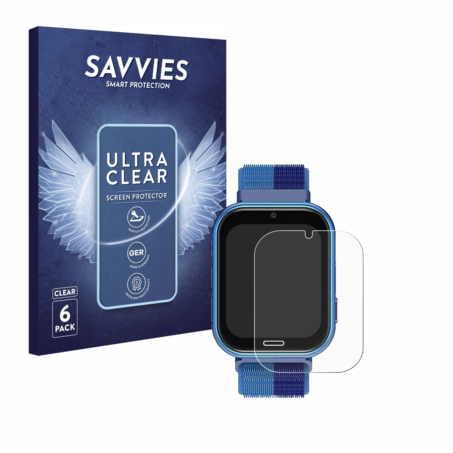 SAVVIES 6x X53) klare Schutzfolie(für Ucani