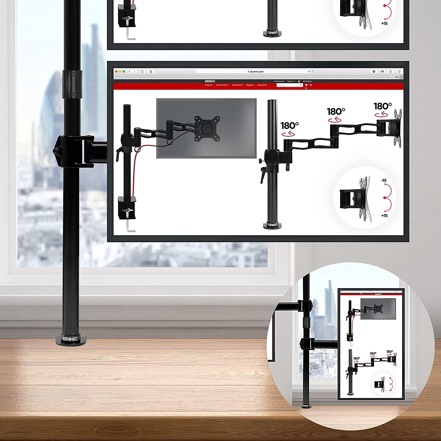 DURONIC DMT252VX2, Monitorhalterung