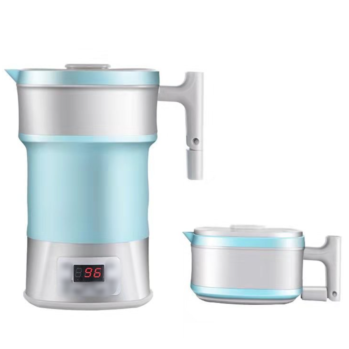 UWOT Heizung, Edelstahl Abschaltung Wasserkocher, Automatische Blau Heißwasserkocher: Silikonfaltung, 304, Elektrischer Thermostatische