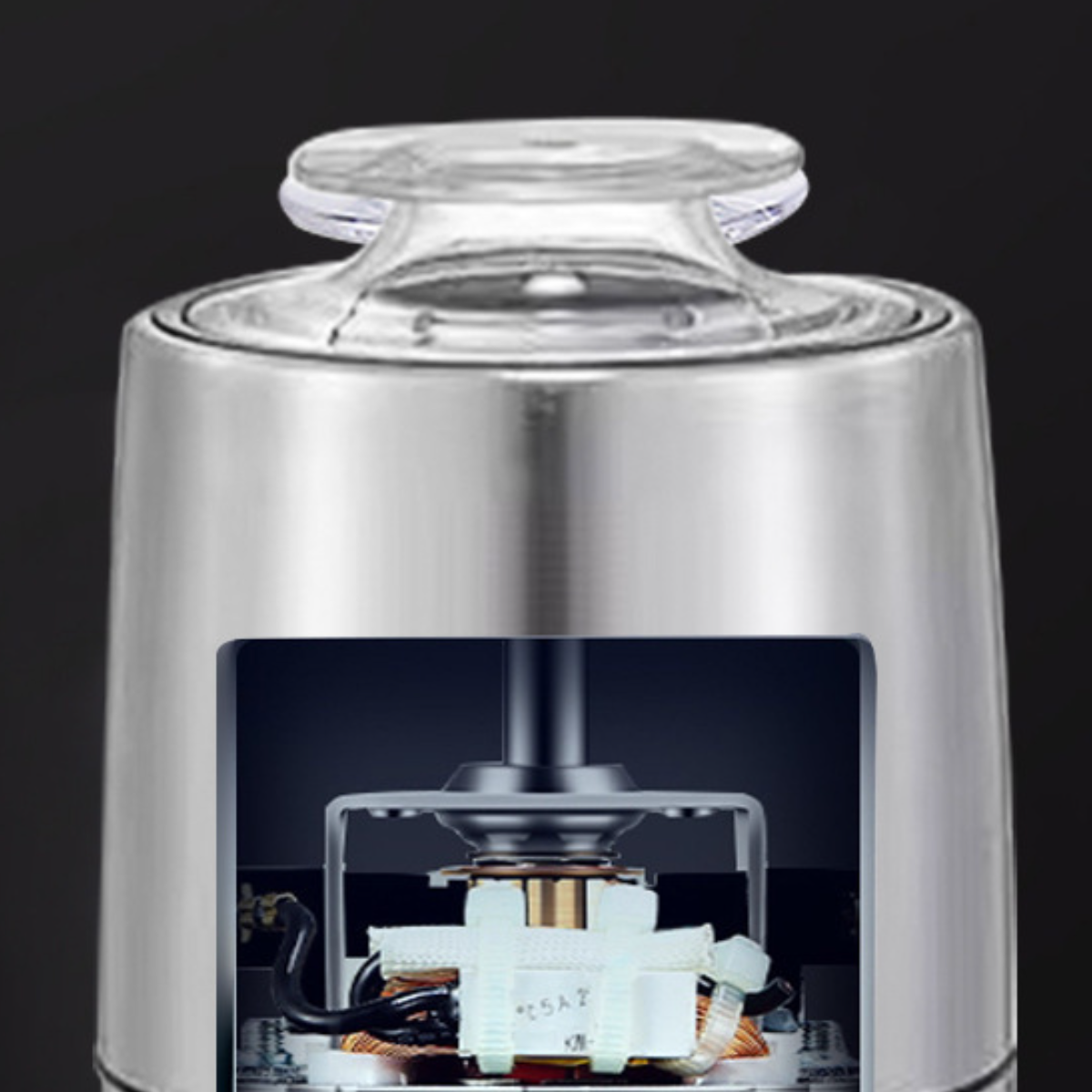 UWOT Geräuscharm Kaffeemühle und Reinigen, (200 Weiß Edelstahl zu Elektroschleifer: Leicht 304 W Scharfe Doppelklingen,