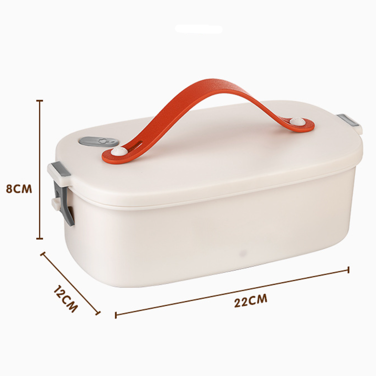 UWOT Elektrische Brotdose: Tragbarer Lunchbox Innenauskleidung Intelligente Griff,Geräuscharmer aus Edelstahl Thermostat, beheizte 304er