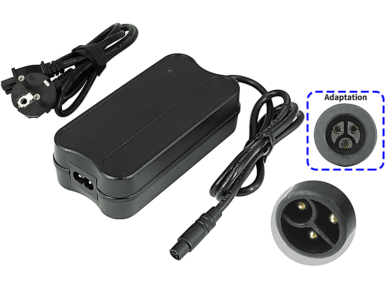 POWERSMART 2A 3-Pin Netzteil für Pedelec, Elektrofahrrad E-Bike ...