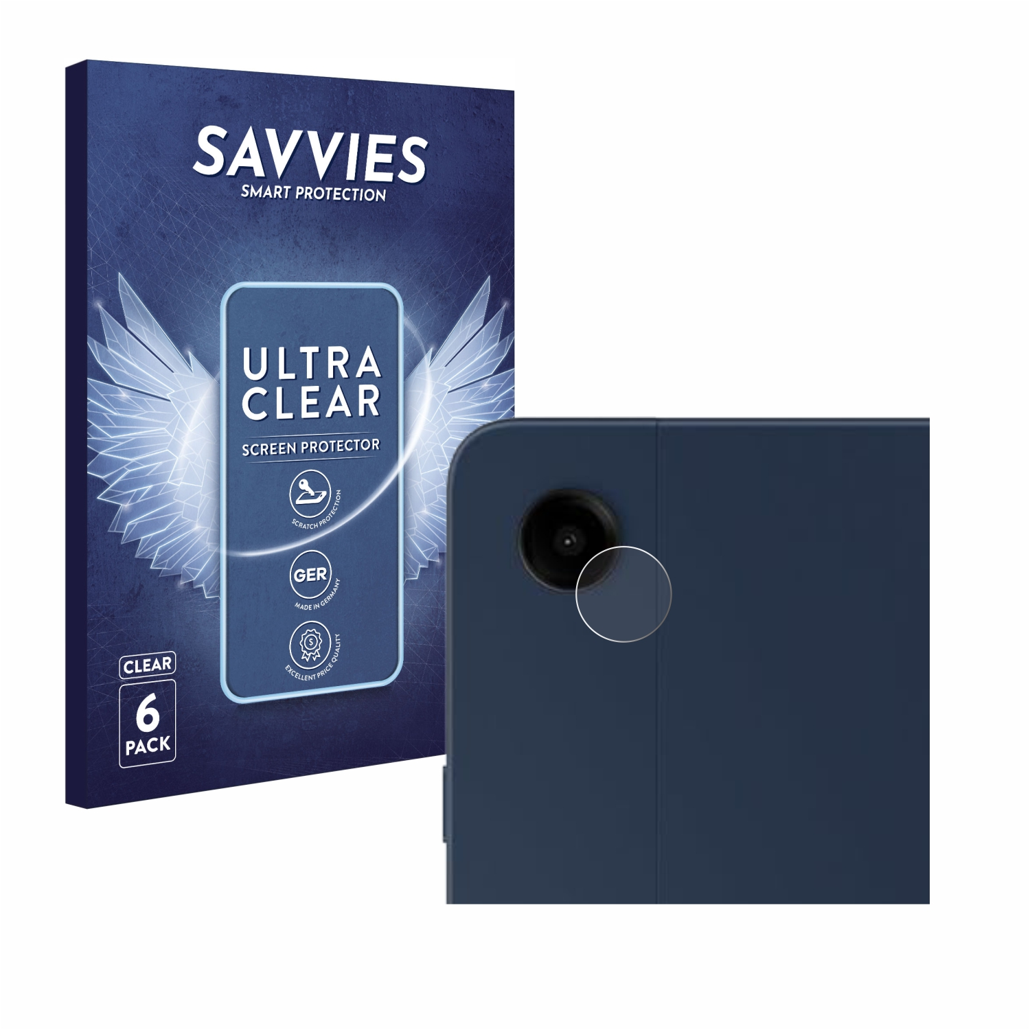 SAVVIES 6x klare 5G) Samsung A9 Galaxy Plus Tab Schutzfolie(für