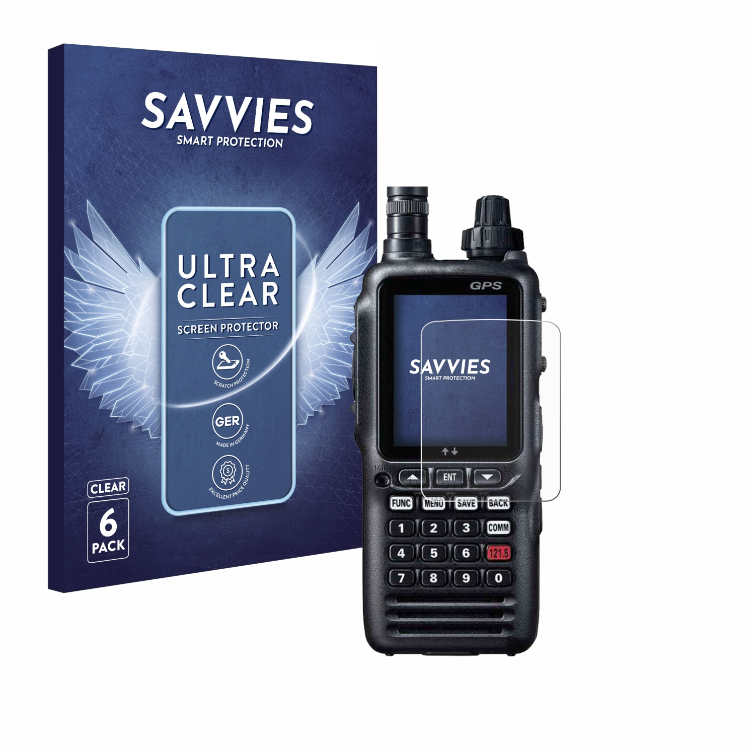 SAVVIES 6x FTA-850L) Schutzfolie(für Yaesu klare
