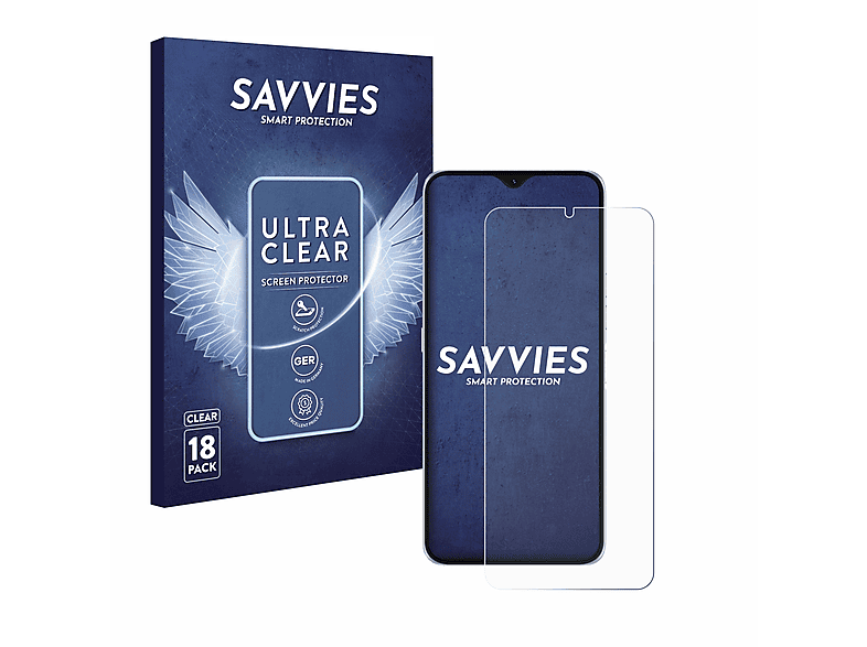 SAVVIES 18x klare Umidigi Pro 5G) Schutzfolie(für F3