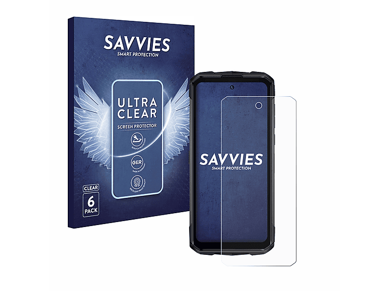 SAVVIES 6x klare Schutzfolie(für Hotwav Cyber X Pro)