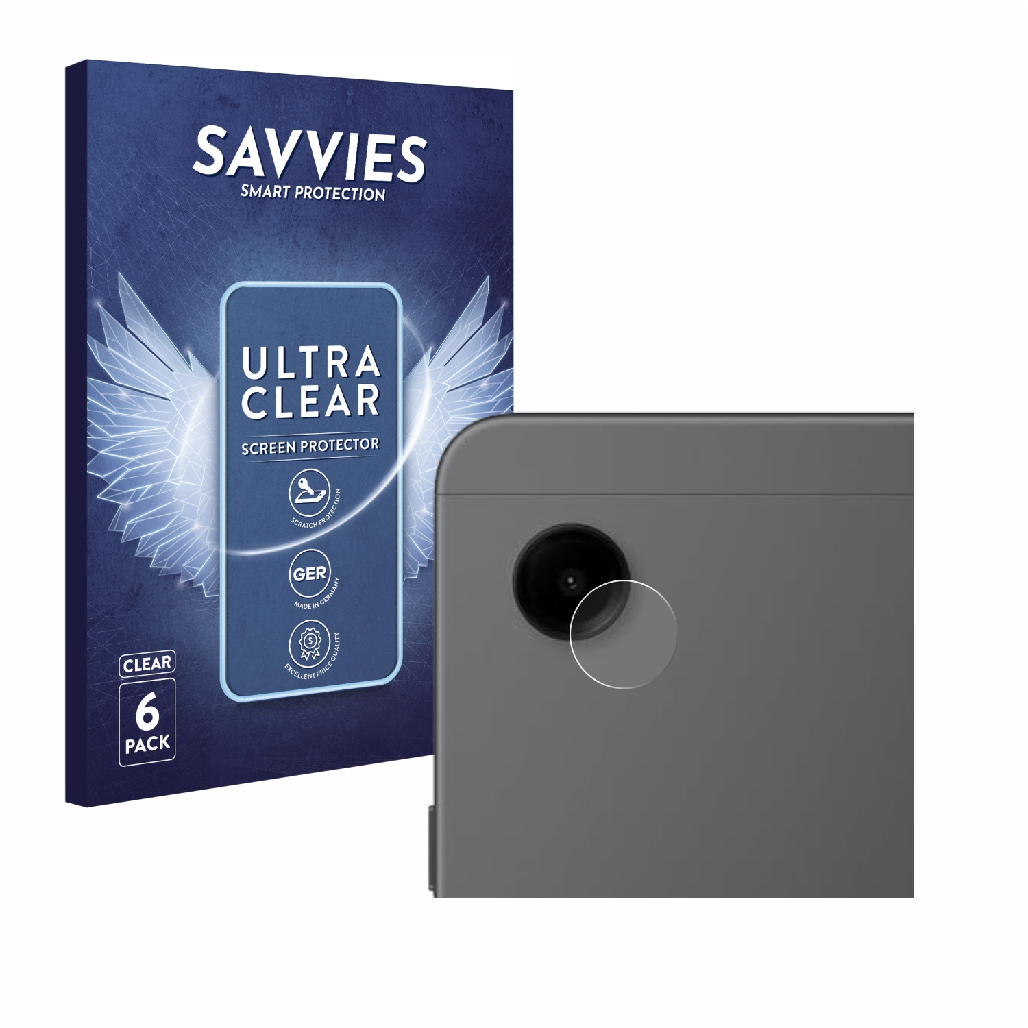 SAVVIES 6x klare Schutzfolie(für Samsung LTE) Galaxy Tab A9