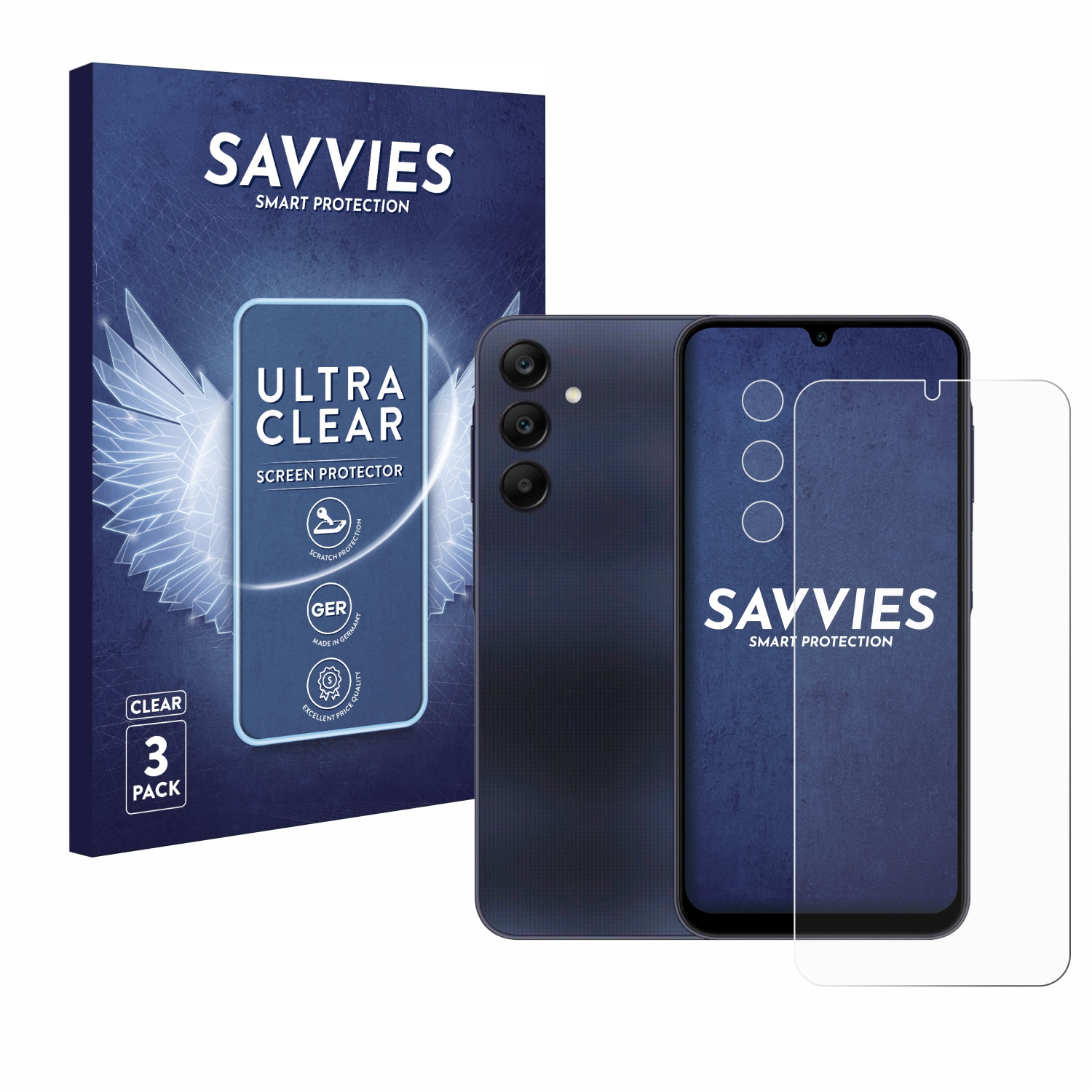 Schutzfolie(für Galaxy klare Samsung A25 SAVVIES 5G) 6x