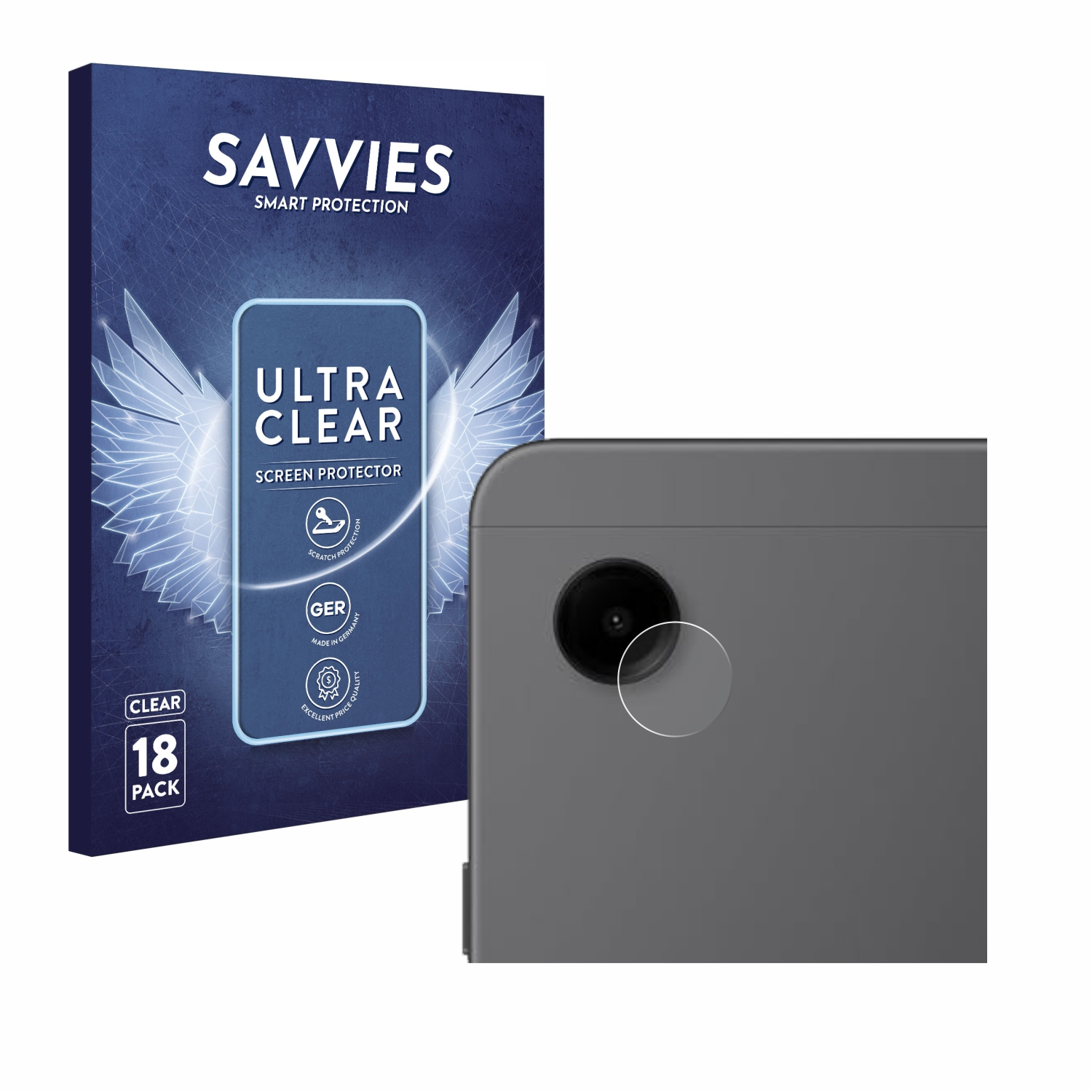 Samsung SAVVIES Tab 18x WiFi) Schutzfolie(für Galaxy A9 klare