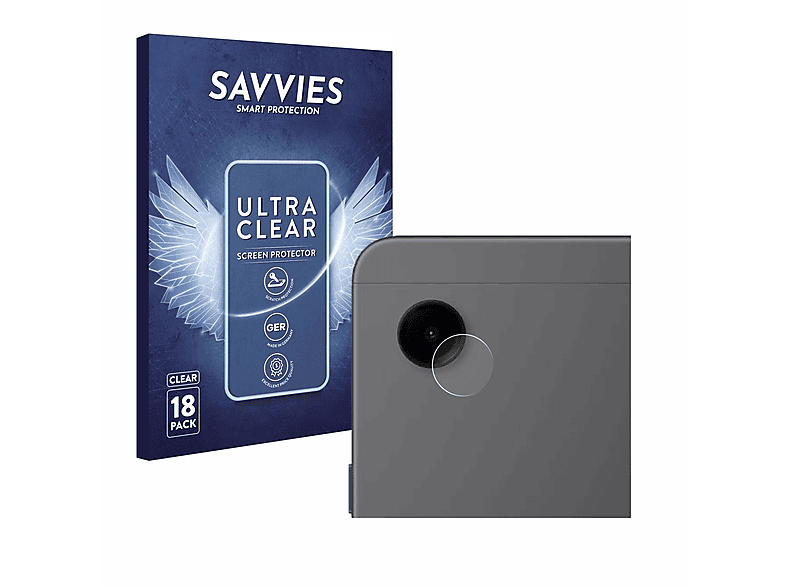 SAVVIES 18x klare Schutzfolie(für Samsung Galaxy Tab A9 WiFi)